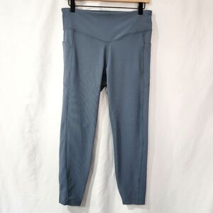 Old Navy Active Womens Powersoft Leggings Size L Ocean Shale Workout Active Yoga